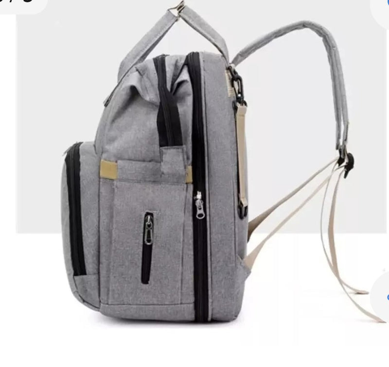 Pañalera Bolso Mochila con Cuna y Cambiador – Comodidad y Estilo para el Día a Día con tu Bebé