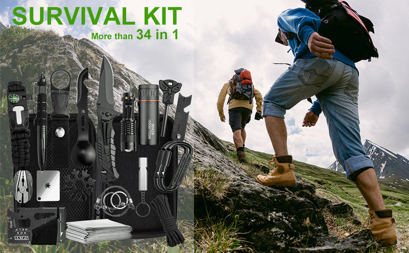 Kit de Supervivencia Compacto - Herramientas Esenciales para Aventureros y Excursionistas